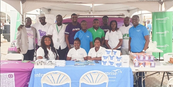 Staff of Enterprise Group at the exhibition. Enterprise Group